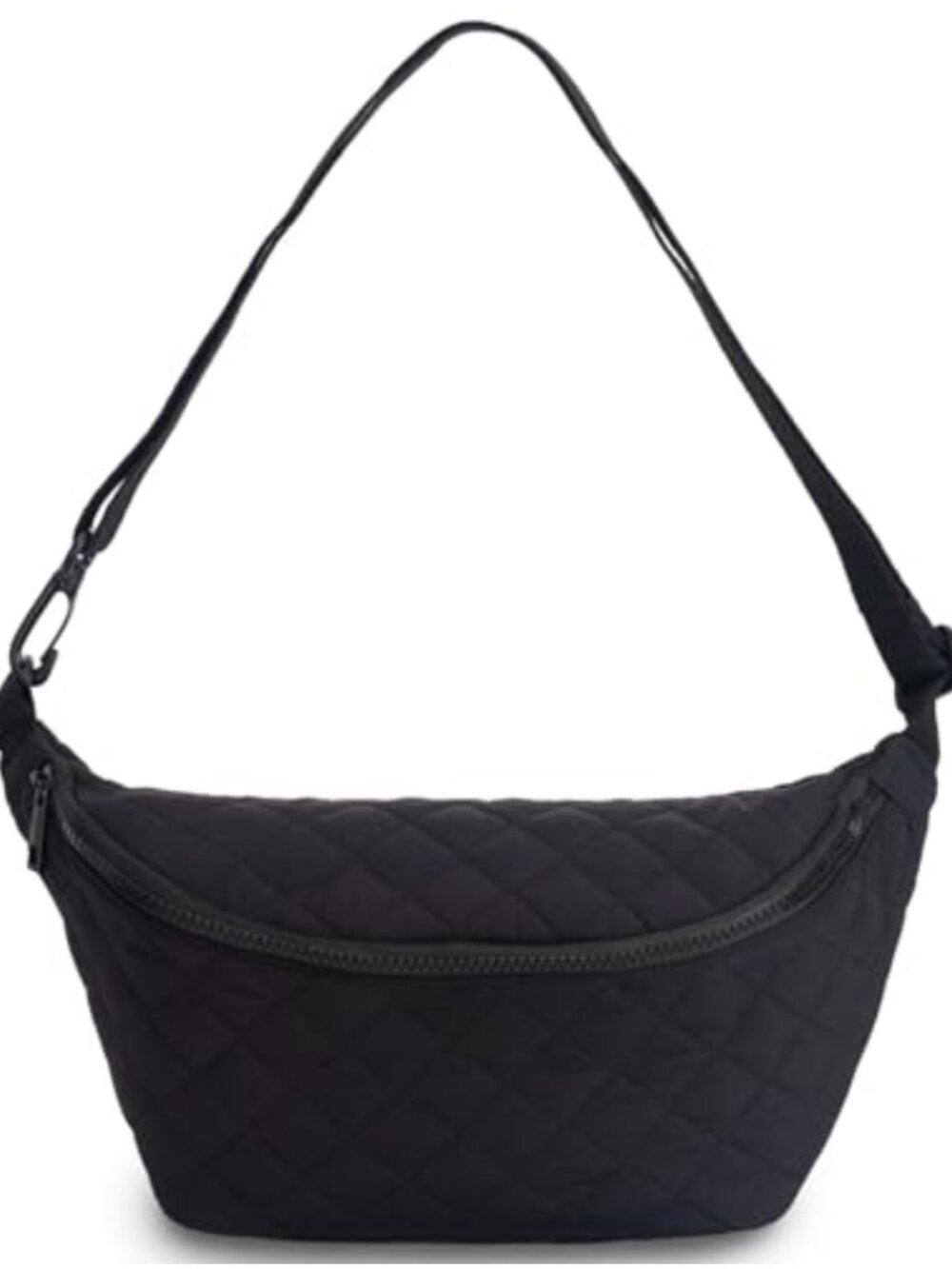 Quilted Nylon Crossbody Sling Bag Small Lightweight Travel Purse